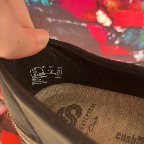 Cloudsteppers By Clarks Womens Comfort Shoes Brown Soft Cushion Slip On Size 7 M - Picture 7 of 7